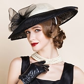 cheap Party Hats-Women&#039;s Flax Headpiece - Wedding / Special Occasion Hats 1 Piece dress to impress Hats Race Day Dress