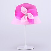 abordables Sombreros de fiesta-Piedra Preciosa y Cristal / Organdí Sombrero Derby De Kentucky / Sombreros / Tocados con Cristal 1 Boda / Ocasión especial / Fiesta / Noche Celada