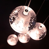 olcso Fürtkialakítású-5 könnyű 10 (4 &quot;) méretű kristály / led medál könnyűfém klaszter króm modern kortárs 90-240v
