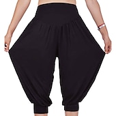 cheap Wide Leg &amp; High Waisted-Women&#039;s Harem Pants Quick Dry Lightweight High Waist Yoga Zumba Fitness Gym Workout Bloomers Capri Pants Fashion White Black Green Modal Plus Size Sports Activewear High Elasticity Loose / Royal Blue
