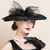 cheap Party Hats-Women&#039;s Flax Headpiece - Wedding / Special Occasion Hats 1 Piece dress to impress Hats Race Day Dress