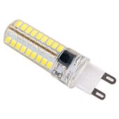 economico Lampadine-1pc 6pcs 10 watt rivestito di silicone g9 ha condotto la lampadina 360 gradi dimmerabile g9 lampadina 60w equivalente 72pcs smd 3014 led g9 ac220v