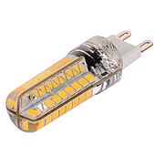 economico Lampadine-1pc 6pcs 10 watt rivestito di silicone g9 ha condotto la lampadina 360 gradi dimmerabile g9 lampadina 60w equivalente 72pcs smd 3014 led g9 ac220v