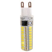 economico Lampadine-1pc 6pcs 10 watt rivestito di silicone g9 ha condotto la lampadina 360 gradi dimmerabile g9 lampadina 60w equivalente 72pcs smd 3014 led g9 ac220v