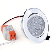 Χαμηλού Κόστους LED Χωνευτά Φωτιστικά-1pc 7w 7λεπτά εύκολη εγκατάσταση χωνευτά led φώτα οροφής οδήγησε downlights ζεστό λευκό κρύο λευκό 85-265v σπίτι / γραφείο
