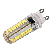 economico Lampadine-1pc 6pcs 10 watt rivestito di silicone g9 ha condotto la lampadina 360 gradi dimmerabile g9 lampadina 60w equivalente 72pcs smd 3014 led g9 ac220v