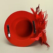tanie Kapelusze i fascynatory-fascynatory kryształowy kapelusz kentucky derby/diadem z tkaniny/czapki z 1 szt. ślub/impreza/wieczór nakrycie głowy