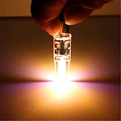 olcso Kéttűs LED-es izzók-5db 5w 300lm g4 led kéttűs izzó t3 jc típusú cob chip meleg hideg fehér szekrény alatti mennyezeti lámpákhoz (50w halogén egyenértékű) ac/dc12-24v