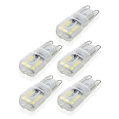 halpa Kaksikantaiset LED-lamput-5kpl 4w led bi-pin valot polttimot 400lm g9 14led helmet smd 2835 himmennettävä maisema 40w halogeenipolttimon vaihto lämmin kylmä valkoinen 360 asteen valon kulma 220v