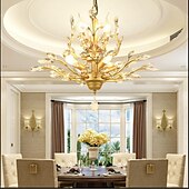 cheap Candle-Style Design-7-Light 60 cm Chandelier Metal Electroplated 110-120V 220-240V