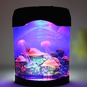 ieftine Lumini decorative-meduză rezervor lumina marină înot lumină de dispoziție led acvariu colorat lumini de noapte lampă pentru copii lumini decorative