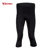 billiga Shorts, tights och byxor för män-TASDAN Herr 3/4 cykeltights Cykel 3/4 Strumpbyxor Byxor Slapp form Vägcykling sporter 3D Tablett Andningsfunktion Snabb tork Reflexremsa Svart Silikon Kläder Cykelkläder / Hög Elasisitet