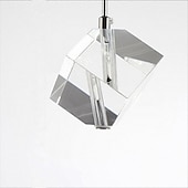 voordelige Eilandlichten-1-licht 9cm kristal mini hanglamp led metalen mini gegalvaniseerde eilandverlichting moderne eigentijdse stijl keuken eetkamer thuis bar licht 110-120v 220-240v