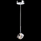 voordelige Eilandlichten-1-licht 9cm kristal mini hanglamp led metalen mini gegalvaniseerde eilandverlichting moderne eigentijdse stijl keuken eetkamer thuis bar licht 110-120v 220-240v