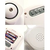 お買い得  スマートライト-LEDスマートライト プロジェクションデジタルLEDアラームクロックベッドルーム用天井壁 dimmer USB充電器バッテリー時間と温度表示バックアップラウドデュアルアラームクロック重い寝る子供高齢者用