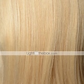 economico Parrucche di capelli veri senza cuffia-Miscela di capelli umani Parrucca Corto Liscio Taglio scalato Acconciature corte 2020 Bacca Classico Dritto Nero Biondo Marrone Naturale Senza tappo Per donna Bionda pallida Biondo miele / biondo