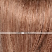 economico Parrucche di capelli veri senza cuffia-Miscela di capelli umani Parrucca Corto Liscio Taglio scalato Acconciature corte 2020 Bacca Classico Dritto Nero Biondo Marrone Naturale Senza tappo Per donna Bionda pallida Biondo miele / biondo