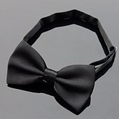 preiswerte Krawatten &amp; Fliegen für Herren-Basic Partyfliege für Herren - einfarbig Satinfliege für Herren Klassische Partyfliege vorgebundene formelle Smokingfliege verstellbar