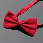 preiswerte Krawatten &amp; Fliegen für Herren-Basic Partyfliege für Herren - einfarbig Satinfliege für Herren Klassische Partyfliege vorgebundene formelle Smokingfliege verstellbar