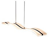 economico Luci a sospensione-lampada a sospensione a led 97cm 36w forma d&#039;onda acrilico moderna semplice lampada a sospensione con telecomando per sala studio ufficio sala da pranzo apparecchio di illuminazione