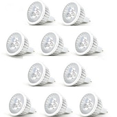 tanie Żarówki-10 szt. 3 W Żarówki punktowe LED 250 lm MR16 3 Koraliki LED LED wysokiej mocy Dekoracyjna Ciepła biel Zimna biel / ROHS