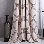 billiga Fönstergardiner-skräddarsydda blackout mörkgardiner gardiner två paneler / jacquard / barnrum