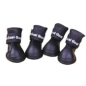 economico Stivali &amp; Protettori per Zampe-Prodotti per cani Prodotti per roditori Scarpe Scarpe e stivali Stivali / scarpette per cani Stivali da pioggia Stivali da pioggia N / D Per animali domestici Gomma da cancellare Nero