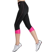 billiga Byxor, shorts och kjolar för kvinnor-TASDAN Dam 3/4 cykeltights Cykel Shorts 3/4 Strumpbyxor Slapp form Vägcykling sporter 3D Tablett Andningsfunktion Snabb tork Reflexkant Grå Rosa Coolmax® Elastan Silikon Kläder Cykelkläder / Elastisk