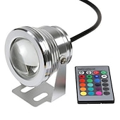 お買い得  水中ライト-LED池プールライト水中噴水スポットライトリモコンrgb防水色変更12v風景用LEDビーズ