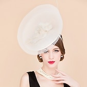 abordables Fascinators-Femme Lin Soie Casque-Mariage Occasion spéciale Décontracté Coiffure Chapeau 1 Pièce