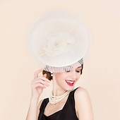 abordables Fascinators-Femme Lin Soie Casque-Mariage Occasion spéciale Décontracté Coiffure Chapeau 1 Pièce