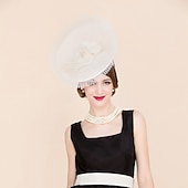 abordables Fascinators-Femme Lin Soie Casque-Mariage Occasion spéciale Décontracté Coiffure Chapeau 1 Pièce
