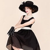 baratos Chapéus de Festa-feather organza fascinators hats headpiece classical feminine style