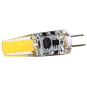 olcso Kéttűs LED-es izzók-5db 5w 300lm g4 led kéttűs izzó t3 jc típusú cob chip meleg hideg fehér szekrény alatti mennyezeti lámpákhoz (50w halogén egyenértékű) ac/dc12-24v