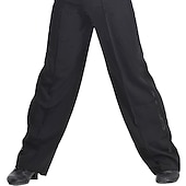 abordables Pantalones-Baile Latino Pantalones Volantes Chico Entrenamiento Rendimiento Ropa de Deporte Sin Mangas Cintura Media Licra / Danza Latina