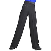 abordables Pantalones-Baile Latino Pantalones Volantes Chico Entrenamiento Rendimiento Ropa de Deporte Sin Mangas Cintura Media Licra / Danza Latina