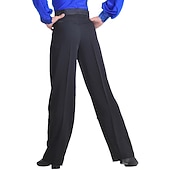 abordables Pantalones-Baile Latino Pantalones Volantes Chico Entrenamiento Rendimiento Ropa de Deporte Sin Mangas Cintura Media Licra / Danza Latina