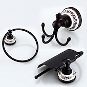 cheap Bathroom Accessory Set-Bathroom Accessory Set Antique Brass 3pcs Include Toilet Paper Holders Robe Hook and Tower Ring Oil-rubbed Bronze