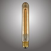 cheap Incandescent Bulbs-5pcs T9/T185 40W Vintage Edison Light Bulbs Antique Incandescent Bulb E26 E27 Tubular Bulb Nostalgic Tungsten Filament Golden Tinted Glass for Industrial Wall Sconces Pendant Lighting 220-240V
