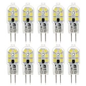 Недорогие Светодиодные двухконтактные лампы-10 шт. 3 W Двухштырьковые LED лампы 250 lm G4 MR11 12 Светодиодные бусины SMD 2835 Декоративная Тёплый белый Холодный белый Естественный белый 220-240 V 12 V