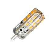 abordables Ampoules LED double broche-brelong 10 pièces g4 24led smd2835 gradable lumière décorative en maïs dc12v blanc / blanc chaud