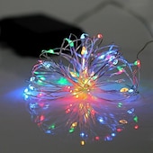お買い得  電池式-3m防水ストリングライト、クリスマスフェスティバル用の30個のLEDバッテリー駆動のフェアリーライト&amp;amp;新年の贈り物