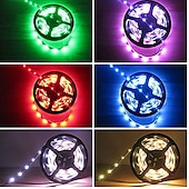 preiswerte Wasserdichte Streifenlichter-LED Lichtband LED-Streifen Lichter wasserdicht 2x5m RGB Tiktok Lichter 5050 smd 10mm Lichtsätze 300 LEDs mit 44key ir Controller 50w 12v 4a Netzteil Soft Light Strip Kit