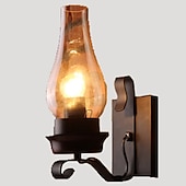 baratos Iluminação de Parede LED-Lightinthebox lâmpada de parede retro vintage rústico scone de parede de vidro para quarto cabeceira industrial luz de parede luminárias led lâmpadas corredor escada