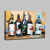 preiswerte Ölgemälde-Hang-Ölgemälde Handgemalte - Stillleben Modern Mit der Fassung / Gestreckte Leinwand