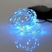 お買い得  電池式-3m防水ストリングライト、クリスマスフェスティバル用の30個のLEDバッテリー駆動のフェアリーライト&amp;amp;新年の贈り物