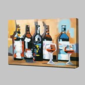 preiswerte Ölgemälde-Hang-Ölgemälde Handgemalte - Stillleben Modern Mit der Fassung / Gestreckte Leinwand