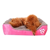 baratos Camas &amp; Cobertores para Cães-Gato Cachorro Colchão Camas Cama Cobertores Sólido Prova-de-Água Fofo Tecido Algodão para cães e gatos grandes, médios pequenos