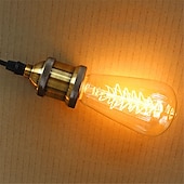 cheap Incandescent Bulbs-1pc 40 W E26 / E27 ST64 Warm White 2300 k Retro / Dimmable / Christmas Trees Incandescent Vintage Edison Light Bulb 220-240 V