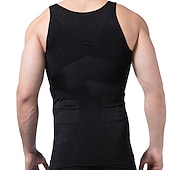 economico Maglie da uomo-Per uomo Gilet d&#039;allenamento Gilet snellente da allenamento a maglia calda Modellatore del corpo Controllo addominale Perdita di peso Allenamento addominali Per Allenamento in Palestra Allenamento